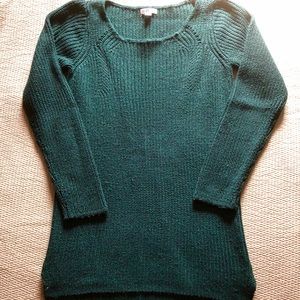 Green Tunic Sweater